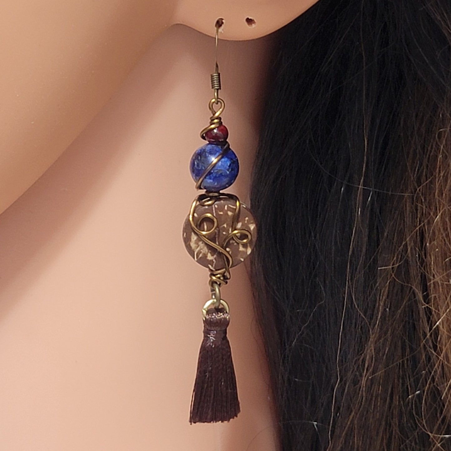 Beaded Fringe Earrings E20007