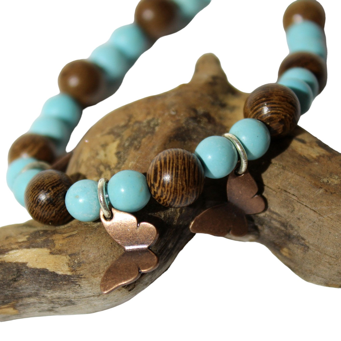 Copper Butterfly Anklet A220025