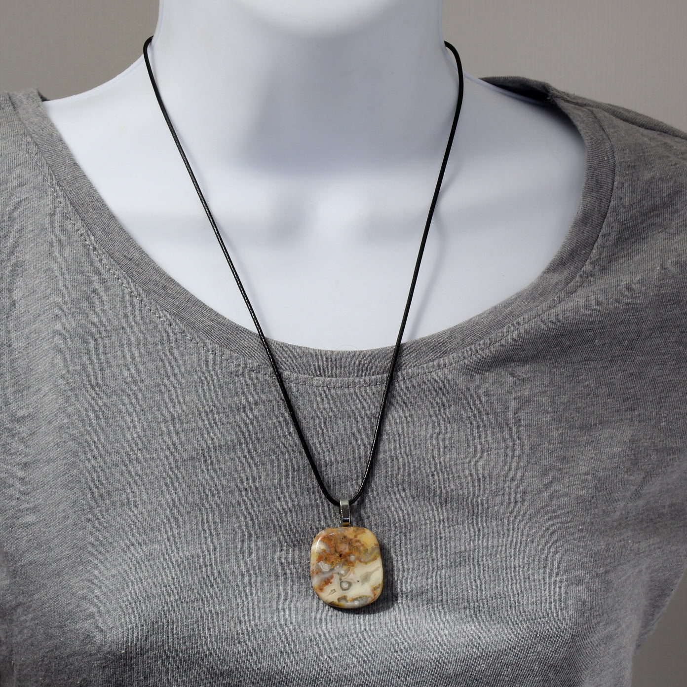 Crazy Lace Agate Necklace N210240