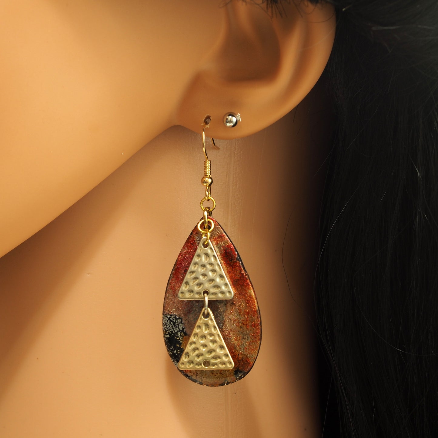 Duo Triangle Earrings E220126