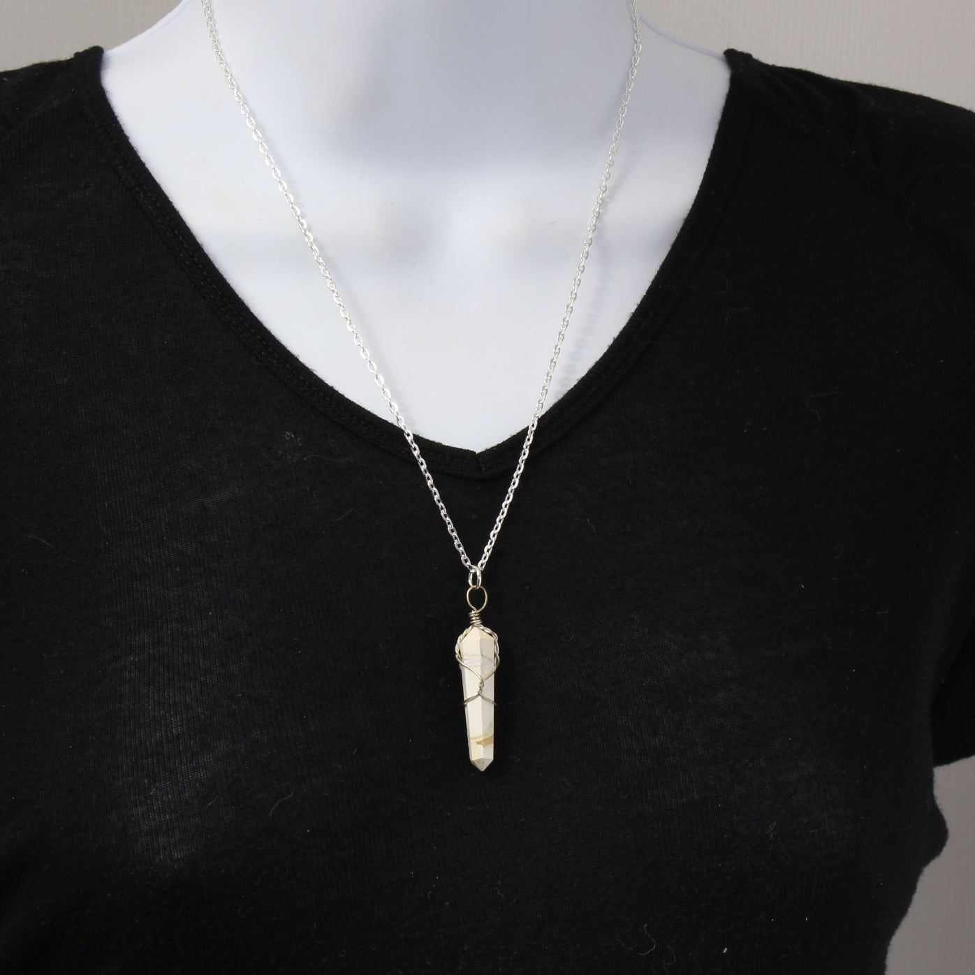 African Zebra Jasper Necklace N220023