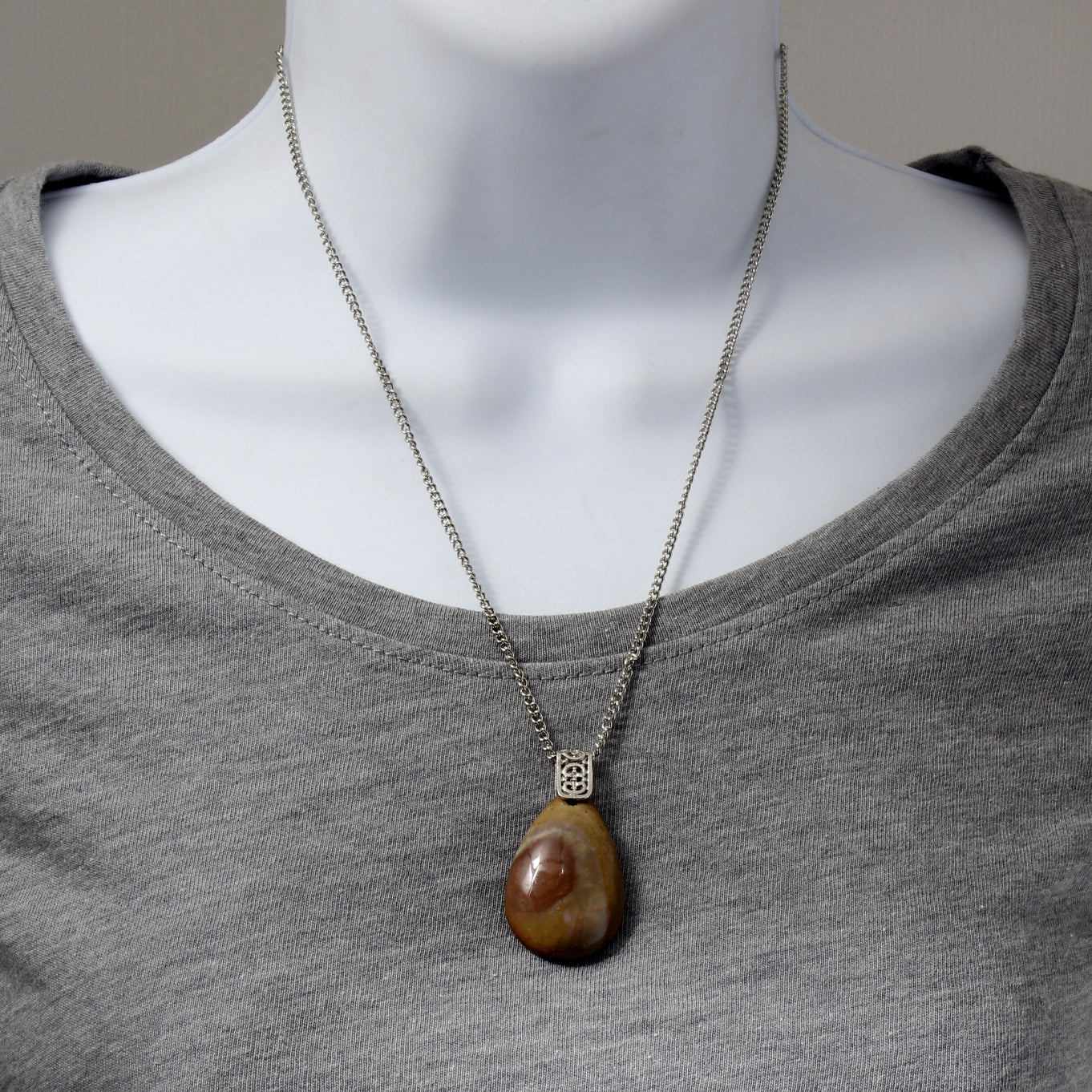 Earth Toned Jasper Necklace N220049