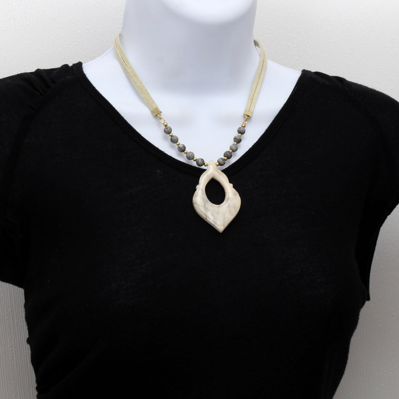 Faux Marble Necklace N220106
