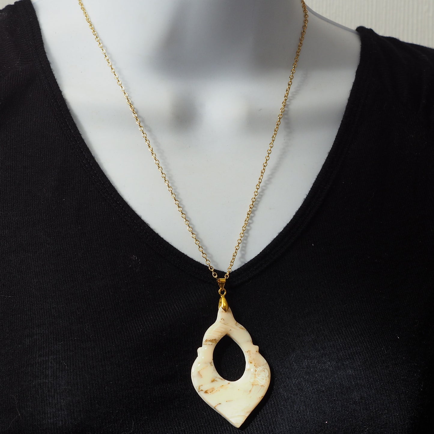 Faux Marble Necklace Set S220008