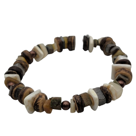 Stone And Shell Bracelet B220032