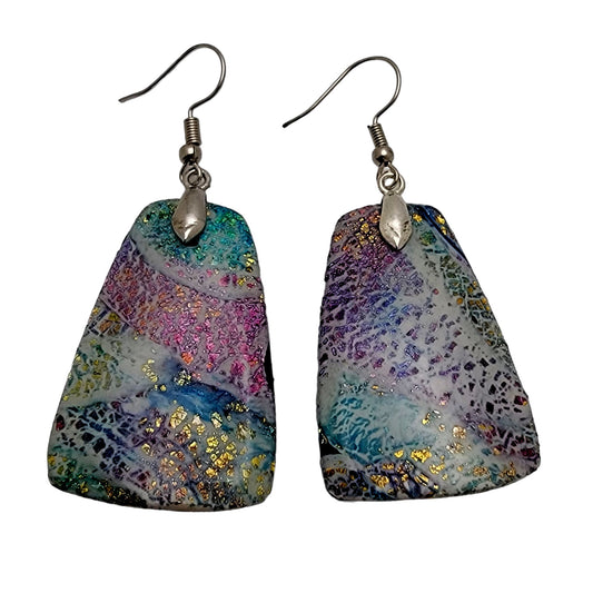 Metalic Crackle Earrings E220133