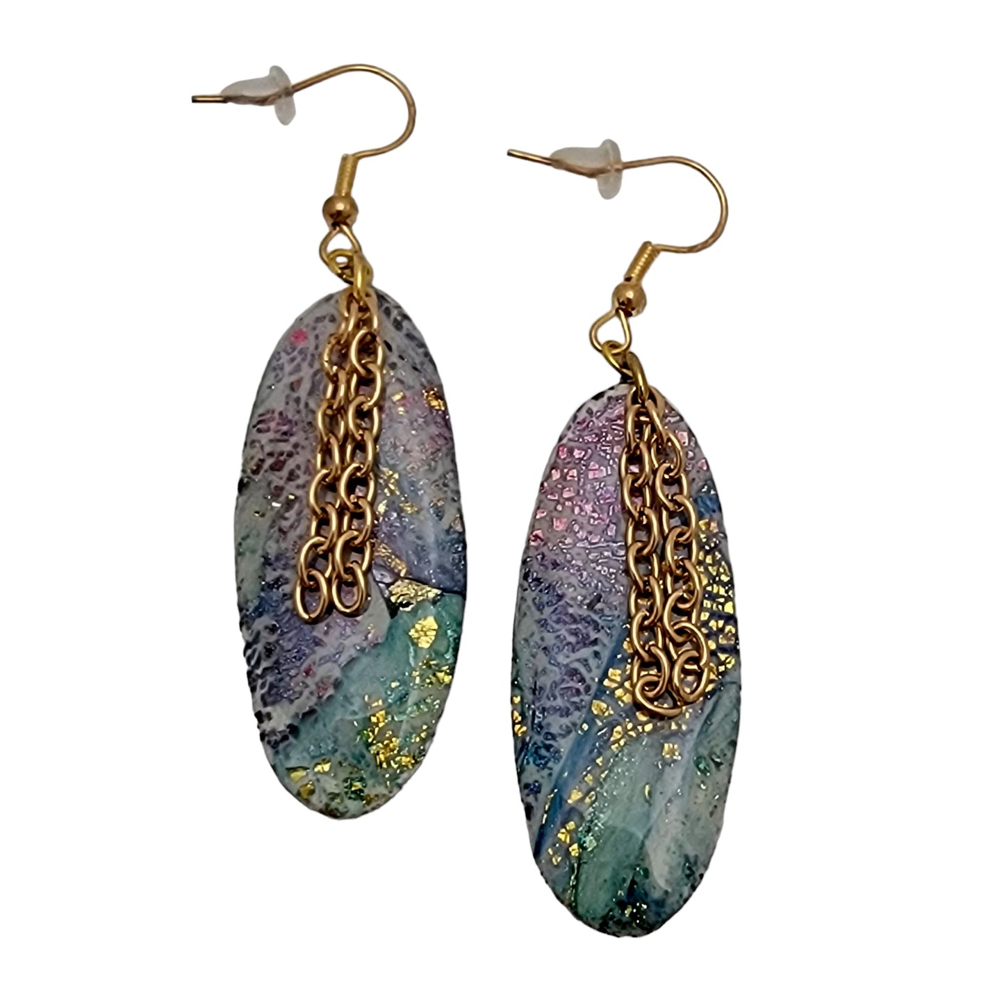 Multi-Color Oval Earrings E220138