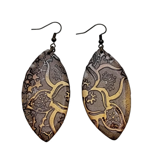 Golden Petals Earrings E220147