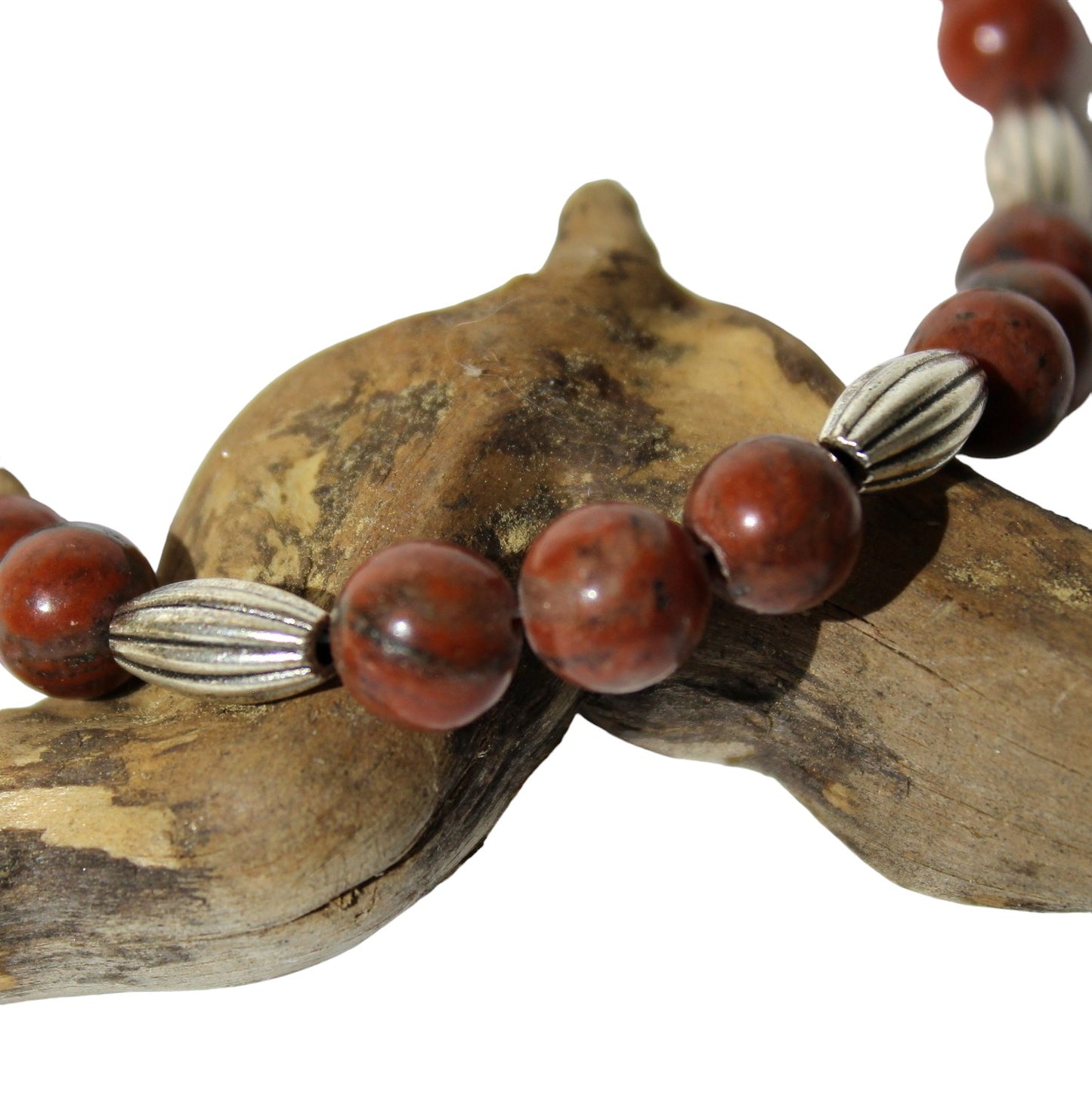 Red Jasper Beaded Anklet A220027