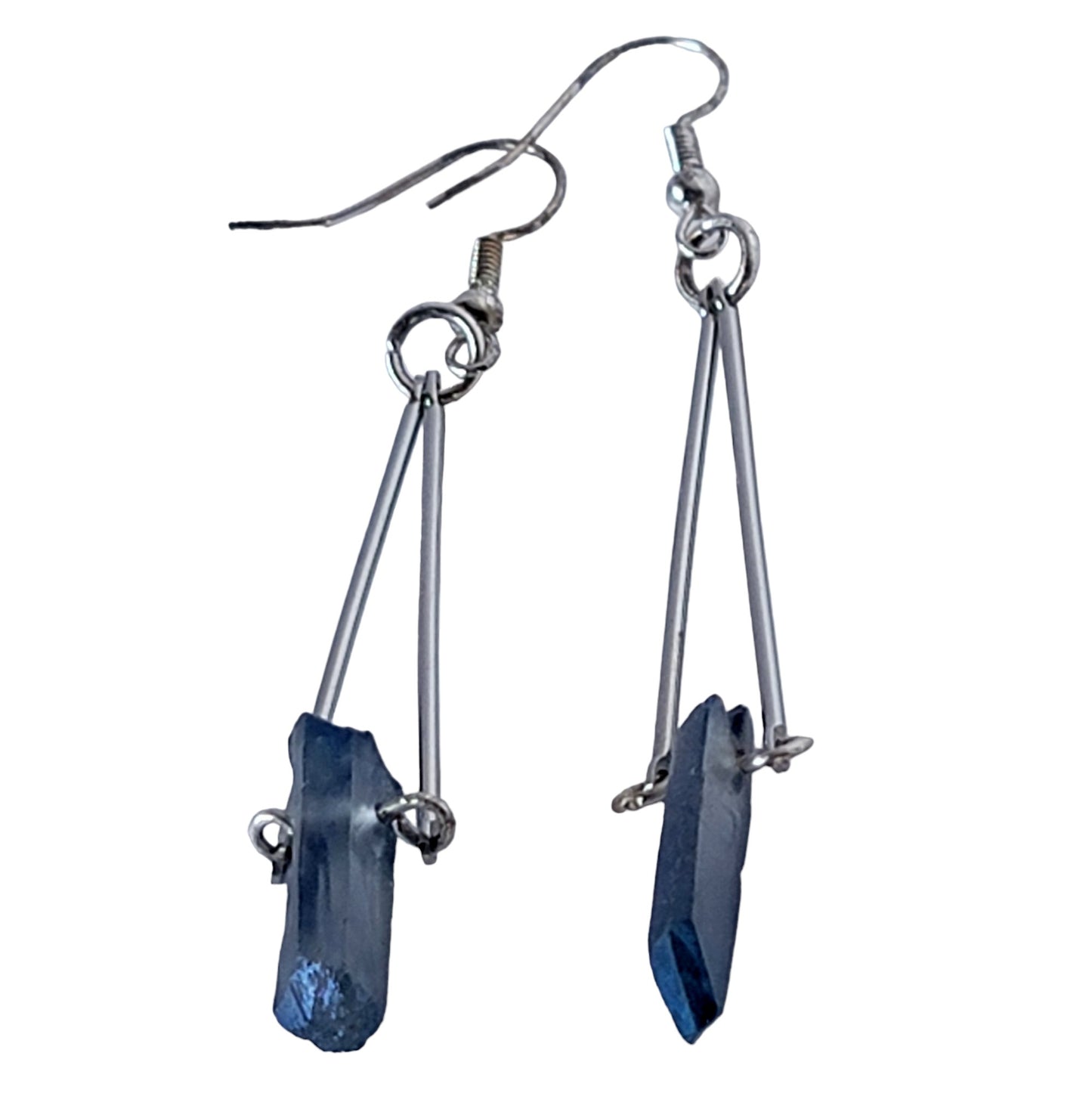 BLUE CRYSTAL EARRINGS 23E0032