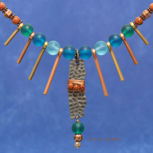 Frosted Copper Necklace N210293