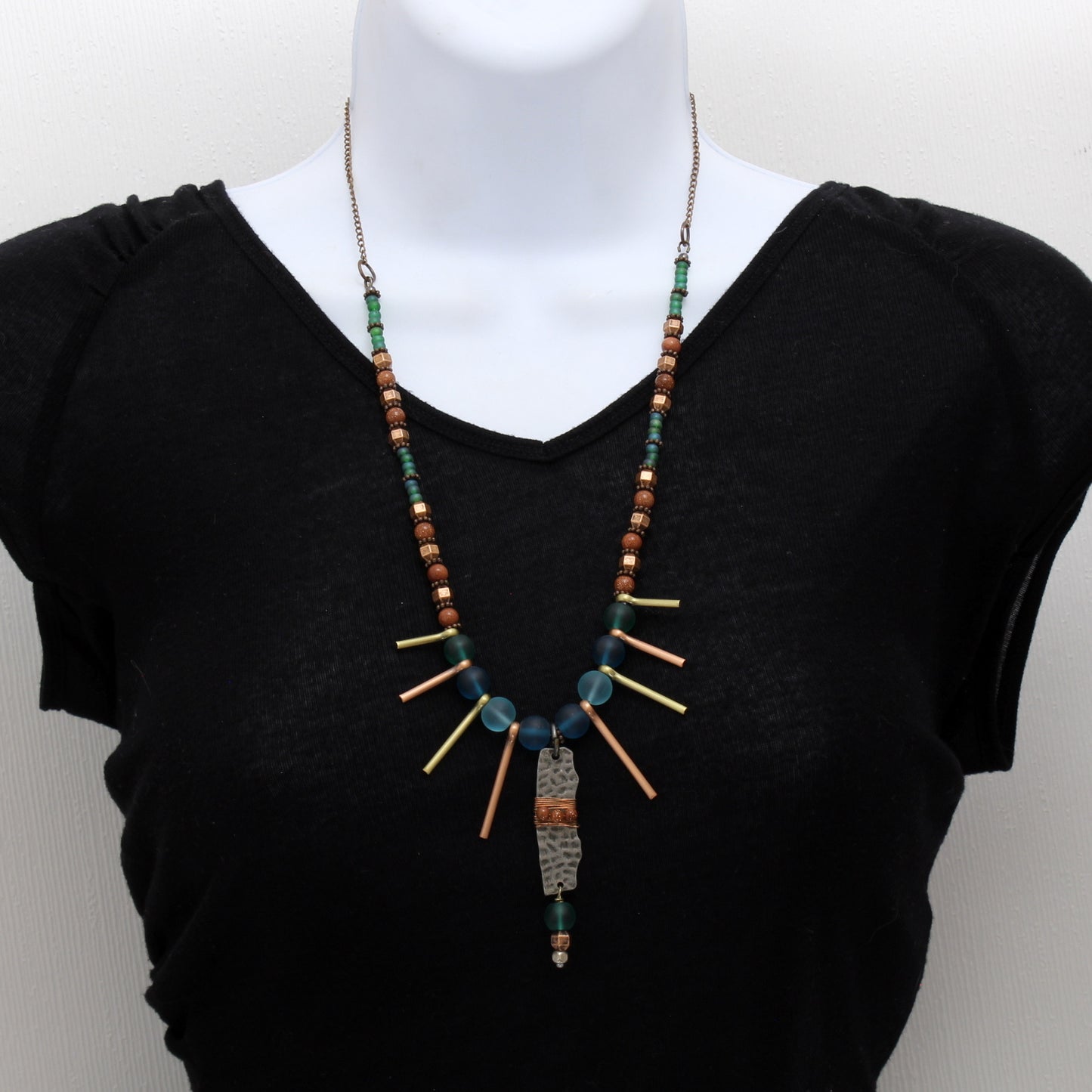 Frosted Copper Necklace N210293