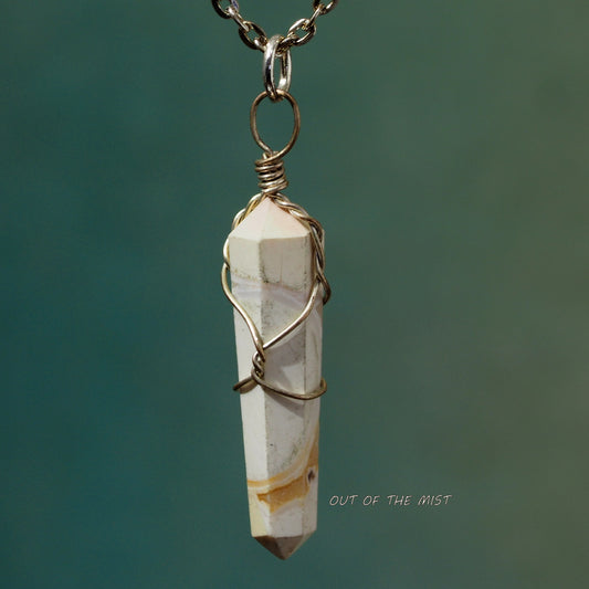 African Zebra Jasper Necklace N220023