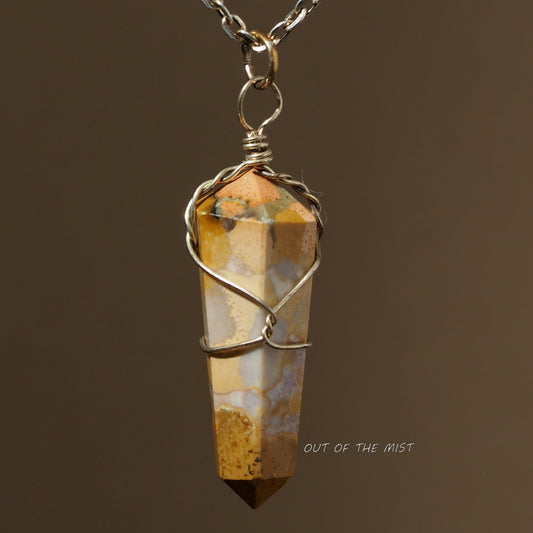 African Zebra Jasper Necklace N220025