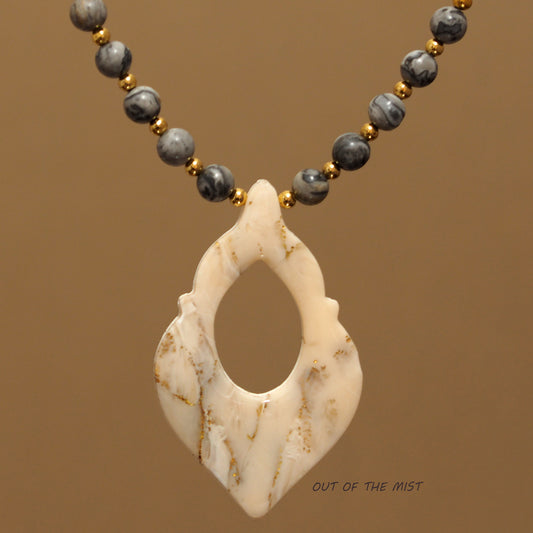 Faux Marble Necklace N220106