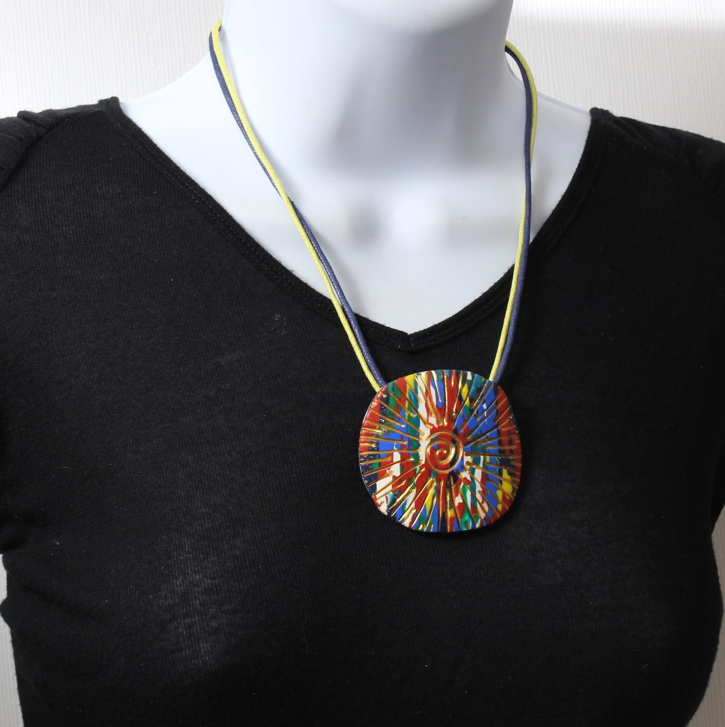 Abstract Sunburst Necklace N220122