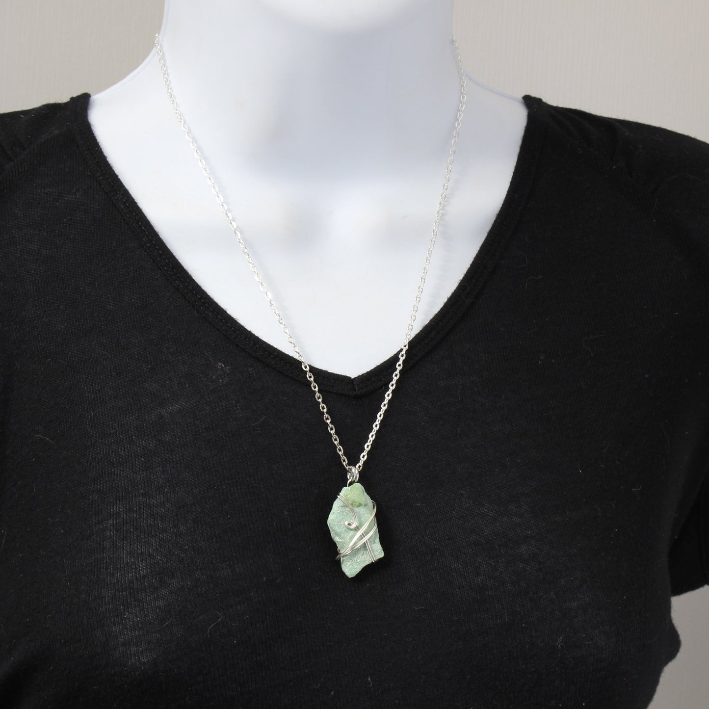 Green Fuchsite Stone Necklace  N220248